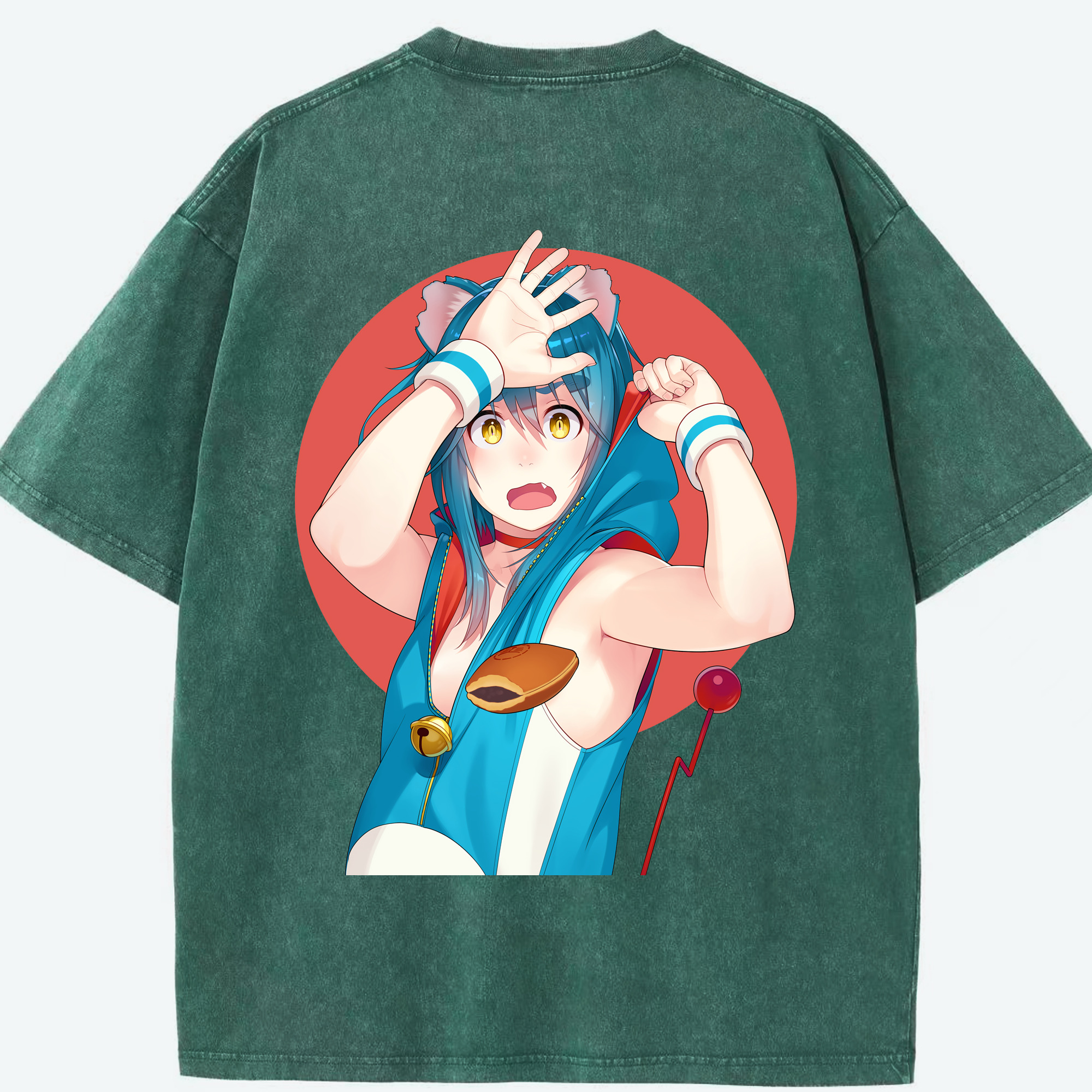 （画像用） ドラえもん Doraemon 綿100% ヴィンテージ風 半袖Tシャツ（背面プリント）